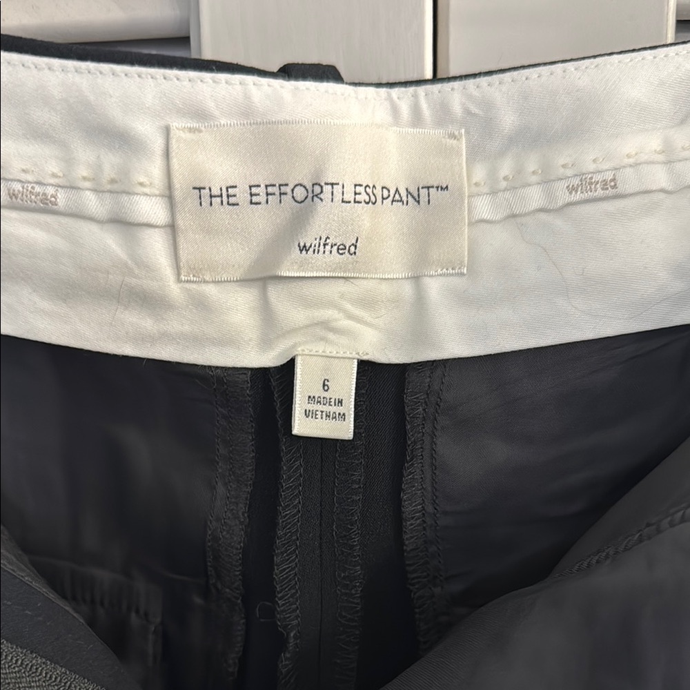 Wilfred The Effortless Pant in black size 6